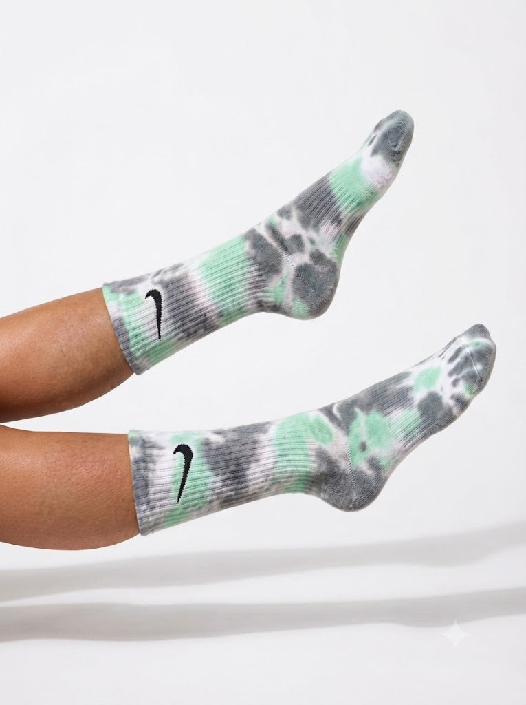 MINT GREEN TIE DYE SOCKE