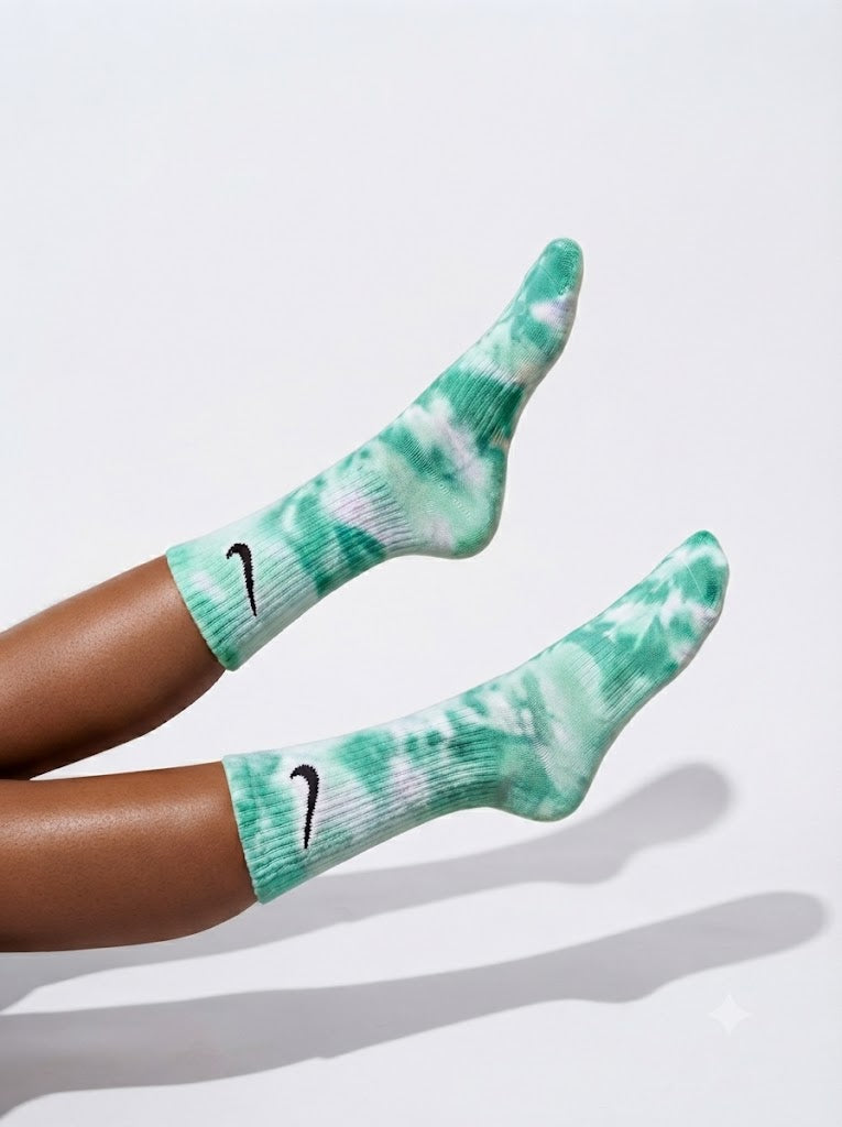 MINT GREEN TIE DYE SOCKE