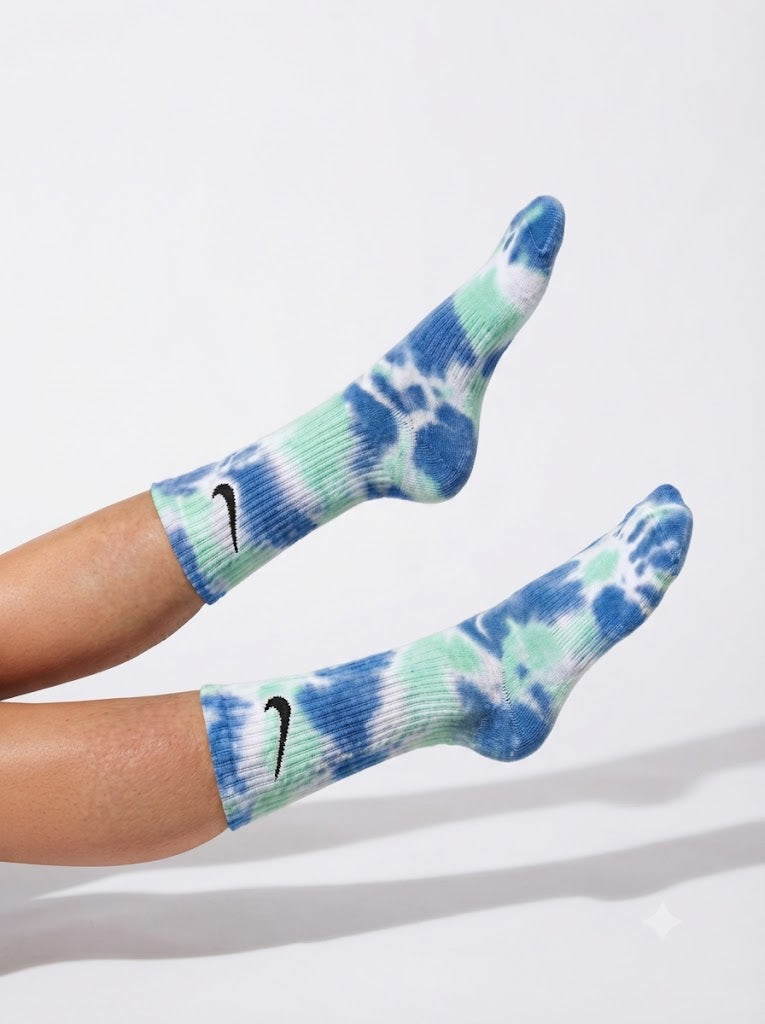 MINT GREEN TIE DYE SOCKE