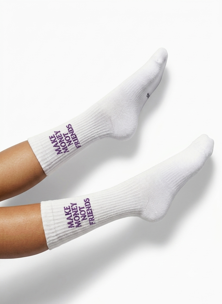 MAKE MONEY NOT FRINDS SOCKS