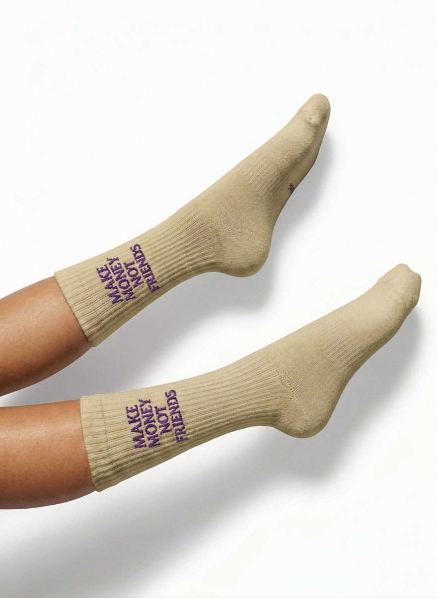 MAKE MONEY NOT FRINDS SOCKS