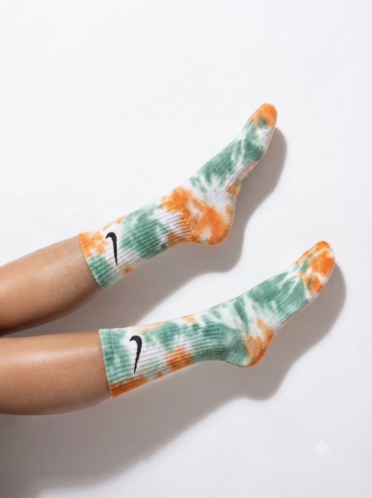 MINT GREEN TIE DYE SOCKE