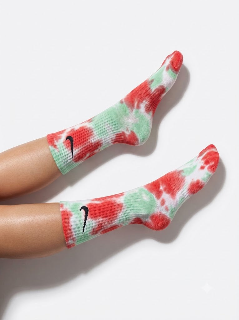 MINT GREEN TIE DYE SOCKE