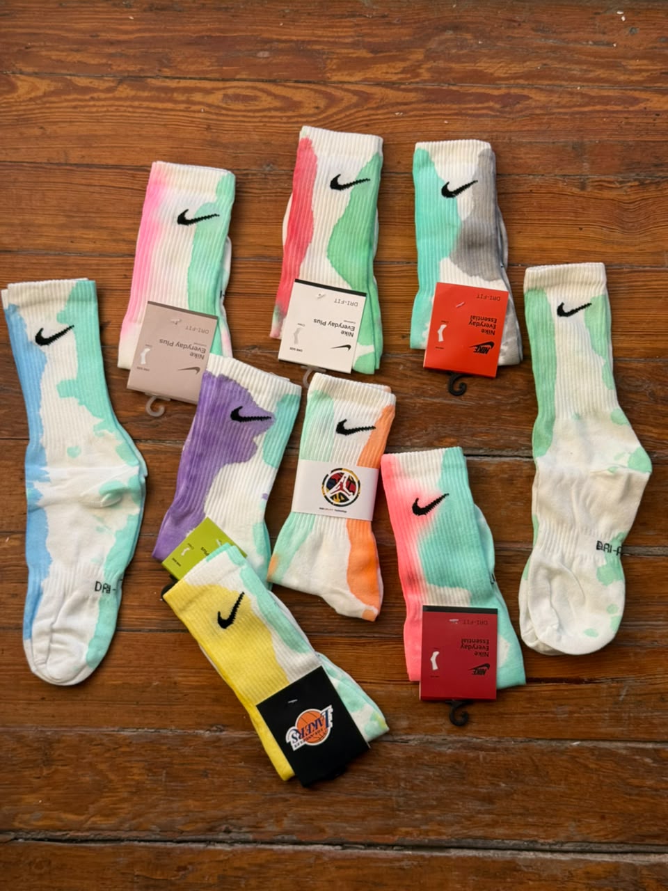 MINT GREEN TIE DYE SOCKE
