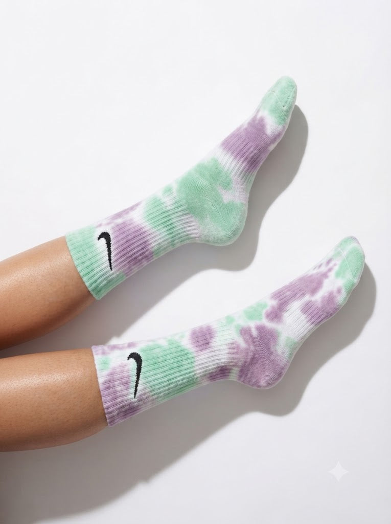 MINT GREEN TIE DYE SOCKE