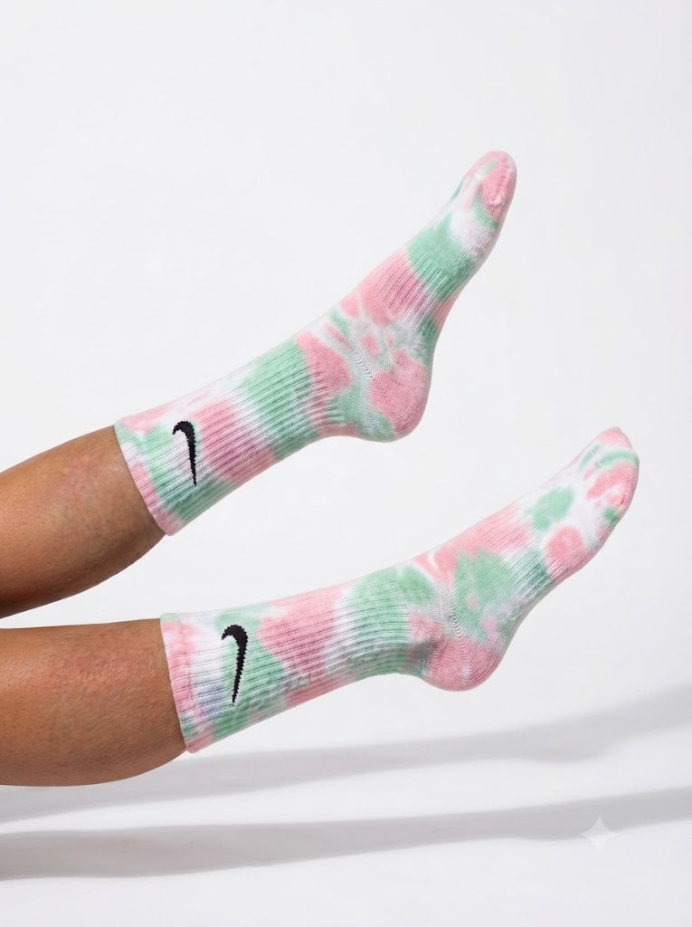 MINT GREEN TIE DYE SOCKE