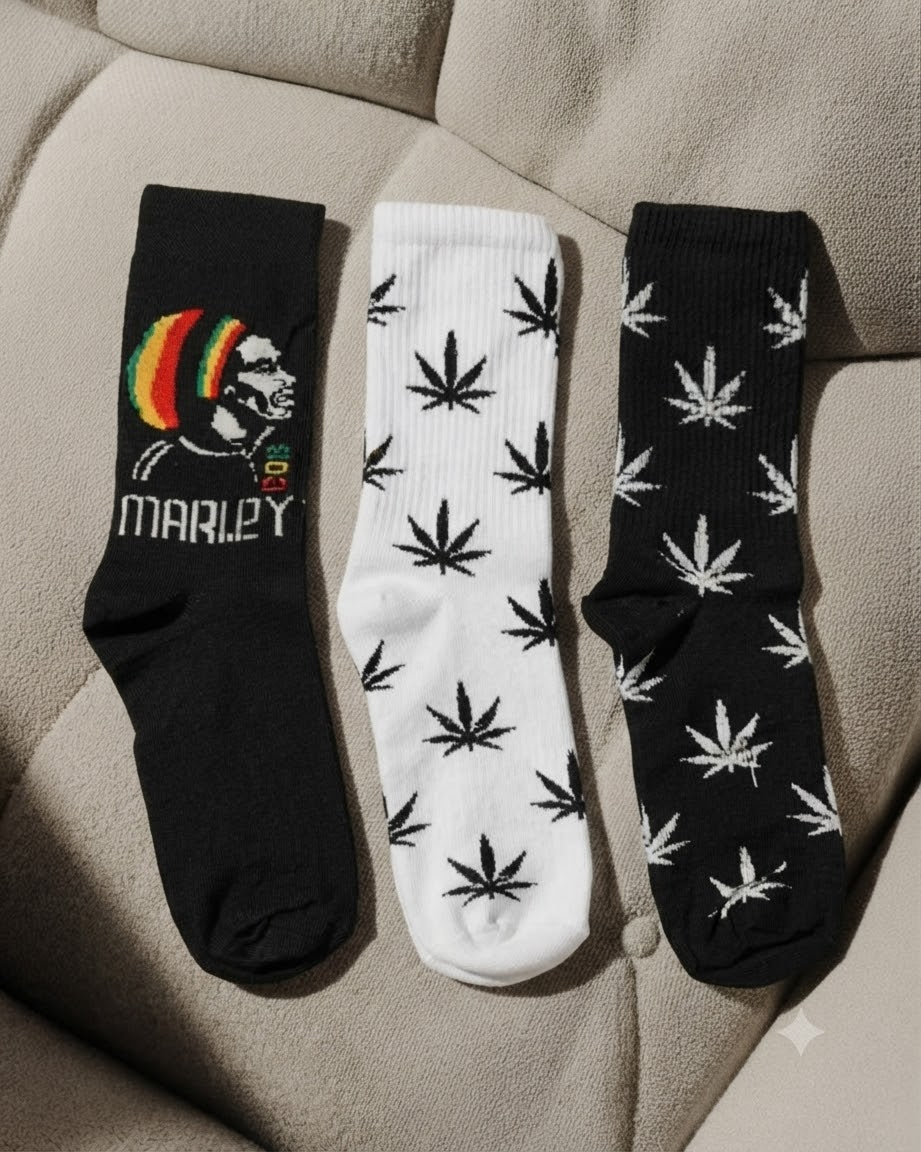 POP MARLEY  & WEED SOCKS